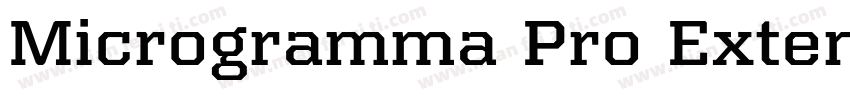 Microgramma Pro Extended Medium字体转换